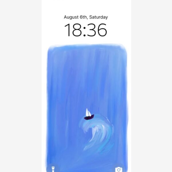 Wallpaper Aesthetic iPhone Lockscreen：Some waves are inevitable.