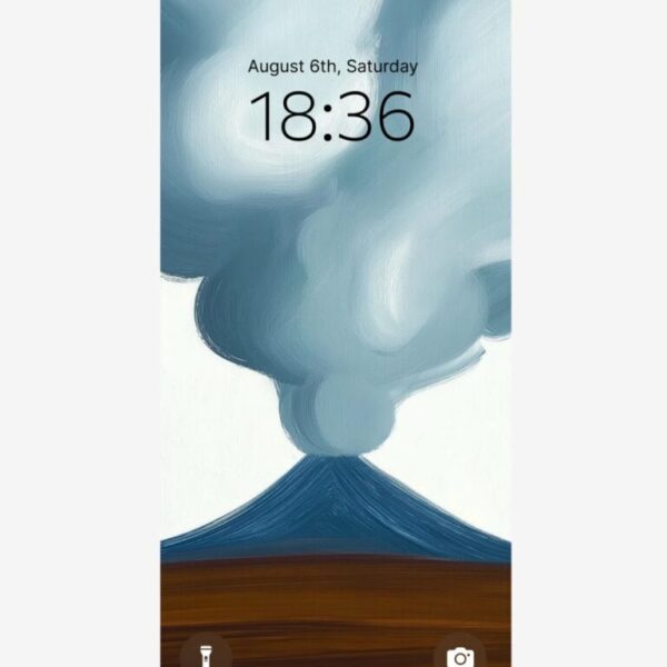 Wallpaper Aesthetic iPhone Lockscreen：D210_ Silent eruption