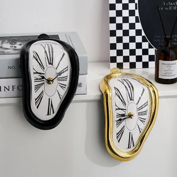 Surreal Melting Clock - Salvador Dali Inspired Wall Clock for Home & Garden Deco