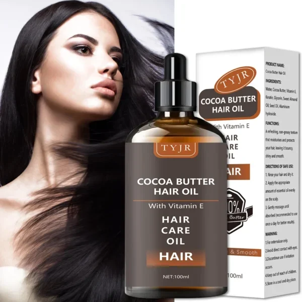 Cocoa Butter Essential Oil for Skin Care, Massage, Shower, Diffusion Relaxation Essential Oil for Face, Body, Nails, Hair