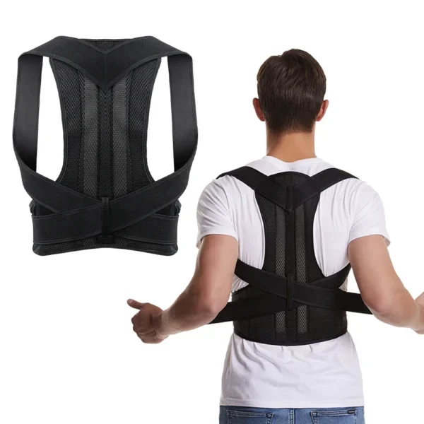 Back Brace Posture Corrector for Women & Men, Adjustable Back Lumbar Support Belt Shoulder Posture Support for Improve Scoliosis