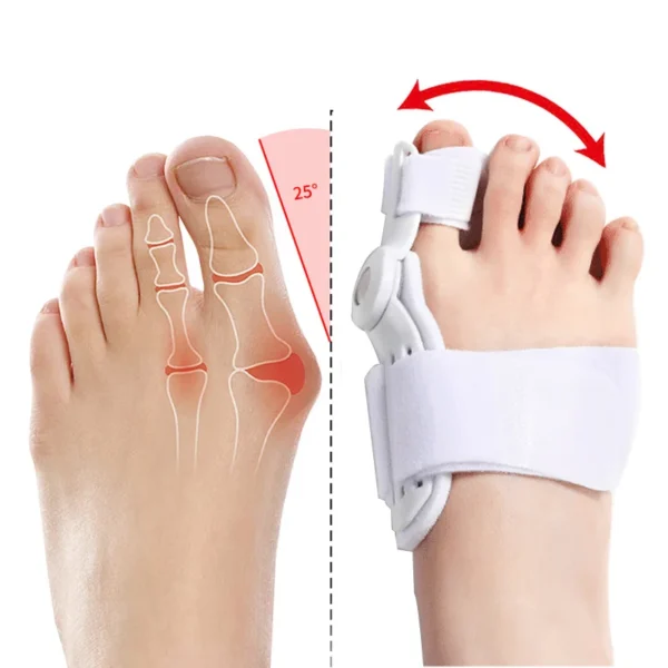 2Pcs Hallux Valgus Corrector Bunions For Toes Corrector Foot Finger Separator Toe Separator Foot Care Haluksy Bunion Corrector