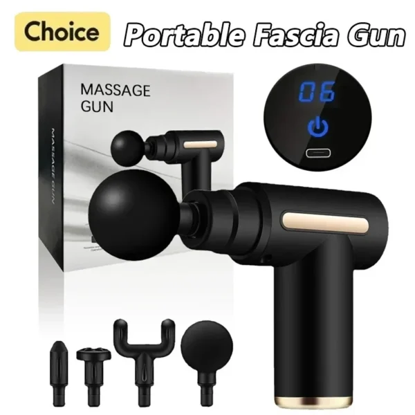 2024 Portable Fascia Gun Deep Tissue Massage Mini Lightweight Adjustable Speed Whole Body Massage Equipment